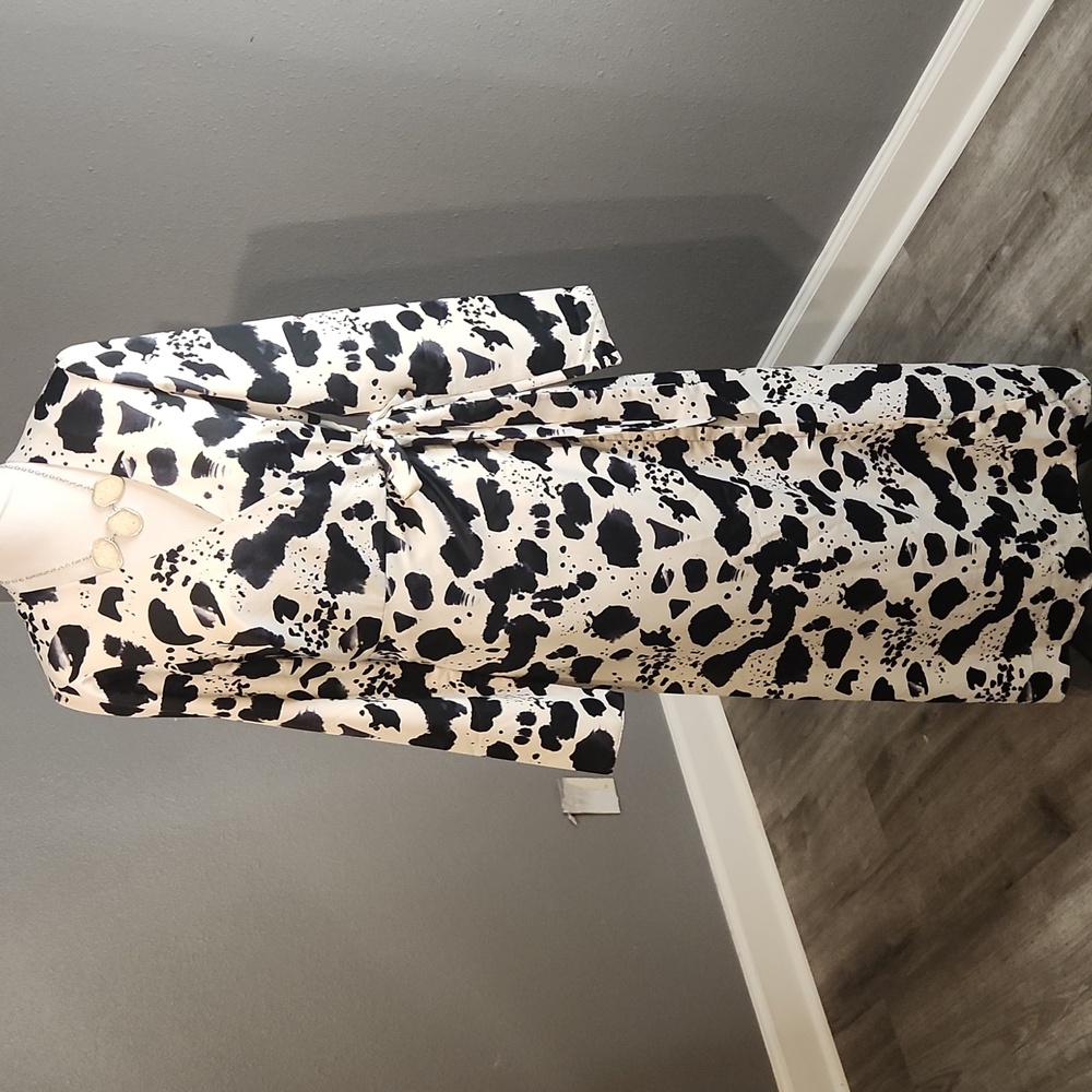 ASOS Design Curve Wrap Curve Maxi Dress Mono Splodge Print